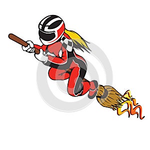 Broomstick Speeding Racing