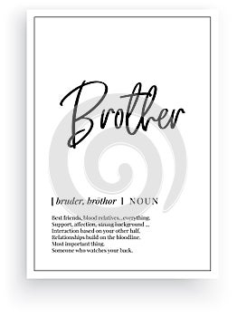Brother definition noun description