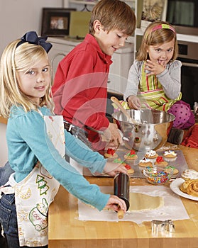 Brother and Sisters cooking