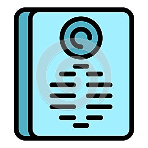 Brother video intercom icon vector flat