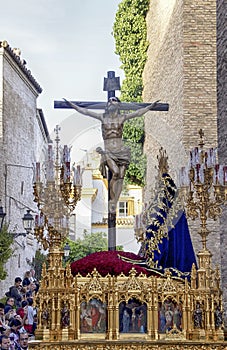 Brotherhood of Santa Cruz in the Holy Week in Seville