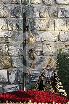 Brotherhood of Santa Cruz in the Holy Week in Seville