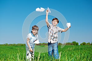 Brothers in the green field