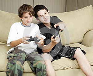 Brothers Play Video Games