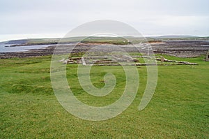 The Brough of Birsay, Orkney, Scotland a 6th - 8th century Pictish and Norse settlement on a tidal island