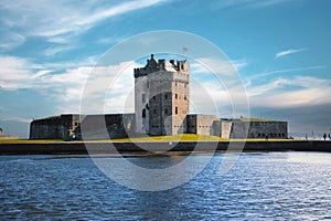 Broughty Castle, a historic castle on the banks of the River Tay in Broughty Ferry, Dundee, Scotland