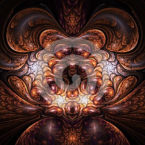 Brown Alien Fractal