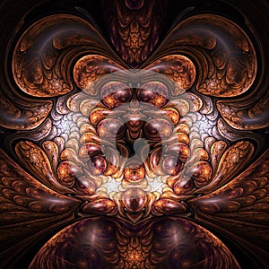 Brown Alien Fractal photo