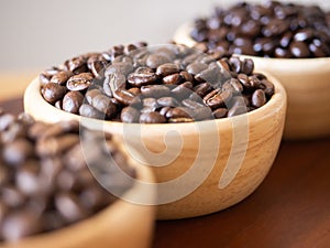 brown arabica coffee bean roast 3 level medium to dark different taste seed caffeine espresso drink food cafe beverage Chiang Rai