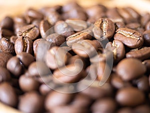 brown arabica coffee bean roast level medium taste delicate lively bright seed caffeine espresso drink food cafe beverage Chiang