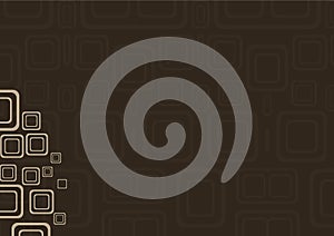 Brown background with floral graphic pattern made from vector and Illustrator.