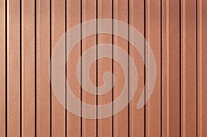 Brown background of metal wall siding, cladding.