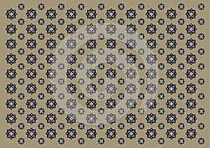 Brown Background Octagon Pattern