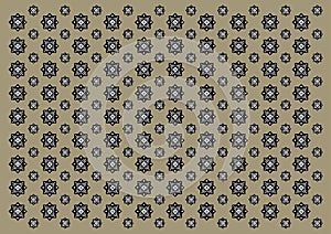 Brown Background Octagon Pattern