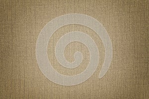Brown background from a textile material with wicker pattern, closeup