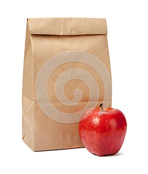 Brown Bag Lunch with clipping path