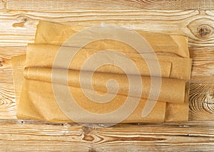 Brown Baking Paper, Kraft Cooking Paper Sheet, Bakery Parchment, Greaseproof Material photo
