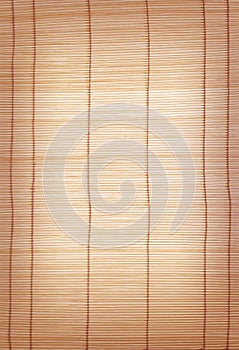 Brown bamboo matting background and texture