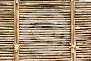 Brown bamboo wall