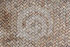 Brown bamboo woven texture background