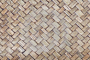 Brown bamboo woven texture background