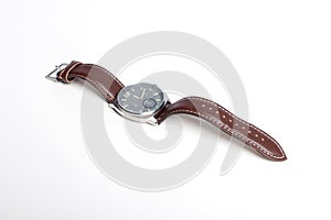 Brown banded watch