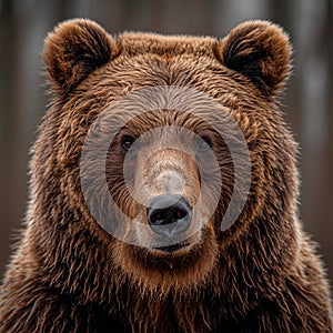 Brown bear, king of the forest - AI generated image