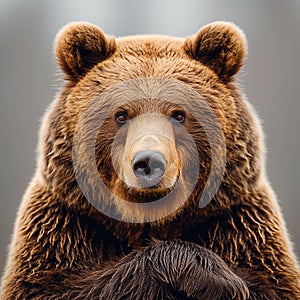 Brown bear, king of the forest - AI generated image