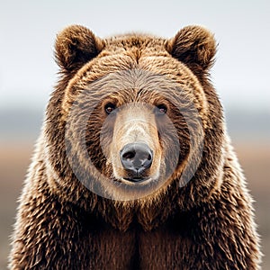 Brown bear, king of the forest - AI generated image