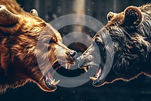 brown bear vs grizzly bear , generated by AI