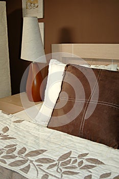 Brown bedroom decoration