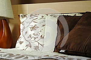 Brown bedroom decoration