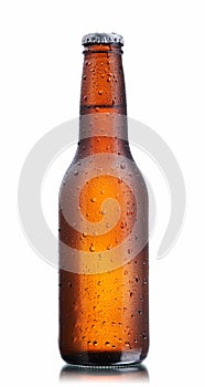 Brown beer bottle