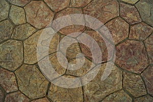 Brown and beige cobbles different sizes, background