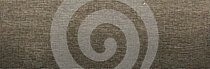 Brown beige natural cotton linen textile texture background. Ai Generated