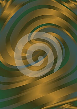 Brown Blue and Green Abstract Whirlpool Background