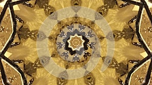 Brown blurry fractal poligon