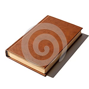Brown book with shadow
