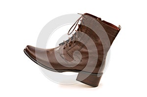 Brown boots isolated