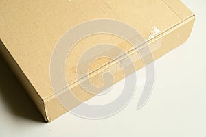 brown box packaging for shipping, paper texture