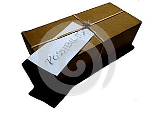 Brown Box with message Possibility photo