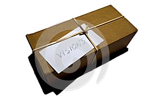 Brown Box with message Visions photo