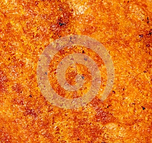 Brown bread crust as an abstract background
