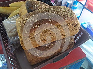 Brown bread loaf