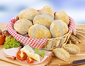 Brown bread rolls
