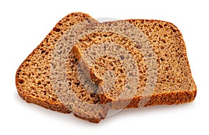 Brown bread slice