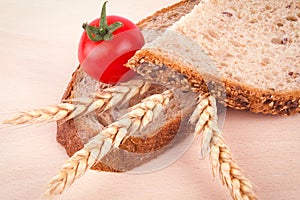 Brown bread & wheat