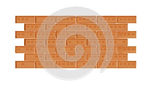 Brown Brick Wall Texture Construction Vector, vector design Generative AI