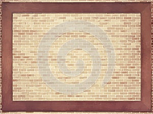 Brown brick wall texture with copy space