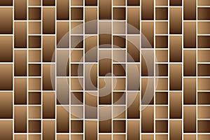 Brown bricks - vector pattern